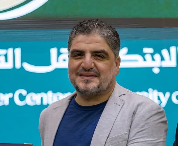 SANAYA CEO Anas Ayroud Basmaji at event